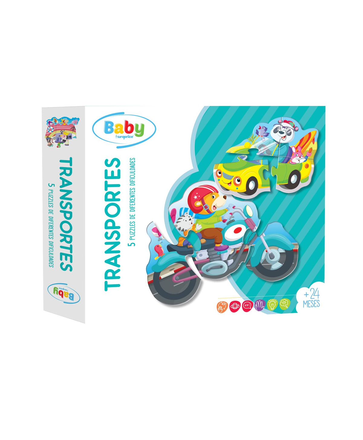 Hello Friend Books Early Learning Puzzles: Transport Fun And Easy Jigsaw Puzzle Set With 5 Puzzles For Children