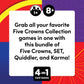 Five Crowns 4 Pack Bundle Card Games For Kids - Card Games For Adults, Family Games Night, Card Games For Families, Multi-Player