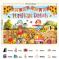 LDWLYW 7x5ft Fall Pumpkin Patch Backdrop Banner Fall Thanksgiving Party Decorations Large Autumn Harvest Farm Pumpkin Photograph