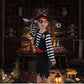 SP Funworld Children's Pirate Boy Costume with decorative replica blade Eyepatch Hat