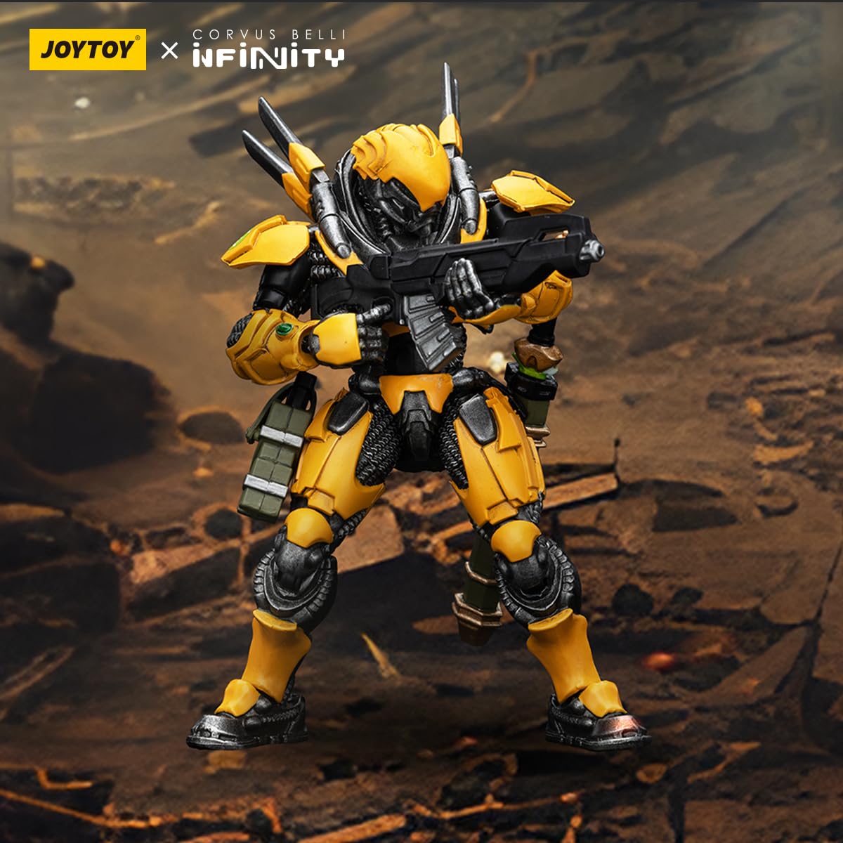 Joytoy Infinity Yu Jing Shang Jilnvincible-1, 1:18 Scale Action Figure Collection Model 4.25In