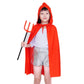 Dxhycc Hooded Cloak Cape Unisex Halloween Cloak For Halloween Christmas Role Play Cosplay Costume, Red
