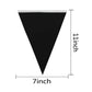 Tsmd Solid Black Pennant Banners Flags String Diy Bunting Flags,Party Decorations For Grand Opening,Kids Birthday,Party Events C