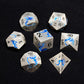 Metal Dnd Dice, Hnccesg Dragon Metallic D&D Dice Set 7 Pcs For Dungeons And Dragon Ttrpg Games, Polyhedral Rpg Dice Set With Gif