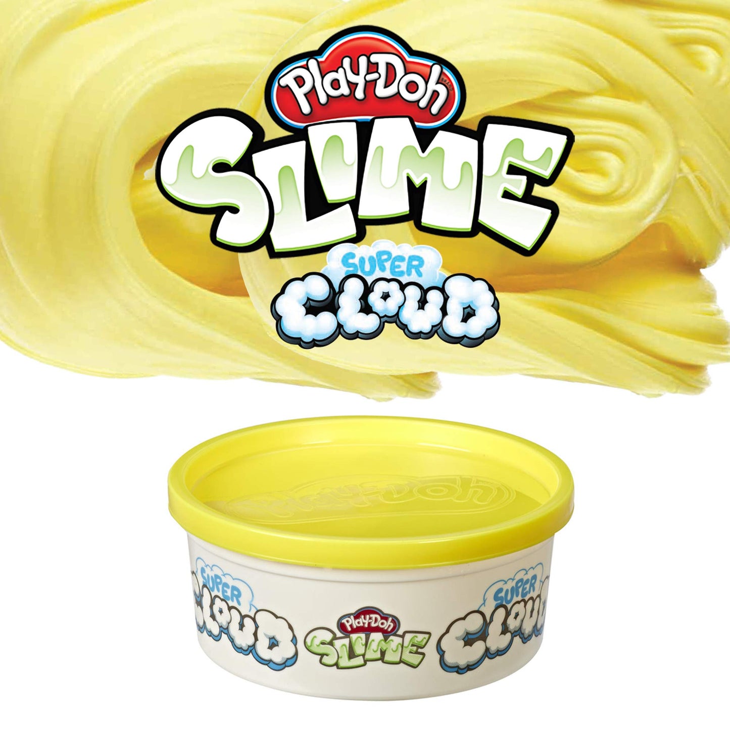 Play-Doh Super Cloud Single Can of Yellow Fluffy Slime Compound for Kids 3 Years & Up