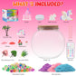 Mydova Unicorn Terrarium Crafts Kit For Kids - Unicorn Birthday Gifts Toys With Led Night Light-Up & Remote Control Diy Unicorns