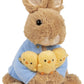 Gund Beatrix Potter Peter Rabbit Holding Chicks Plush, Easter Gift, Easter Bunny Stuffed Animal For Ages 1 And Up, Brown/Blue, 9