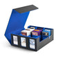 Uaono Trading Card Storage Box With Commander Display; 2400+ Deck Box For Mtg With Removable Cover; Toploader Card Case Fits Mag
