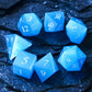 UDIXI Gemstone DND Dice Set 7PCS Stone D&D Polyhedral Dice for Dungeons and Dragons MTG Table Games (Blue Cat's Eye)