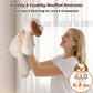 Bobbie & Laxi 24" Weighted Dog Stuffed Animal, Brown Cotton Plush Toy, Adjustable Sitting & Laying, Model BL-D