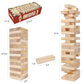 Gothink Tumble Tower Game For Kids And Adults, 54Pcs Wooden Board Stacking Game For Family Game Night Classic Game, Standard Size