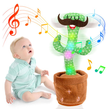 Homily Dancing Talking Cactus Toys For Baby Toys, Singing Mimicking Recording Repeating What You Say Of Boys Girls -Volume Contr