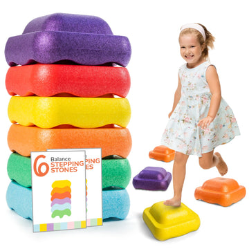 Balance Stepping Stones For Kids, Promoting Children'S Coordination Skills, Obstacle Course For Kids, Sensory Toys For Toddlers,