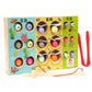 Merishopp Catch Worms Wooden Toys Fishing Game Kids Educational Toys Montessori| Baby Learning Toy | Infant Activity Toy | Senso