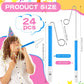 Syhood 24 Pcs Slide Whistle for Adults Instrument Toy Plastic Metal Musical Slide Whistles for Kids Party Favors Boys Girls Game