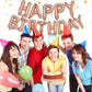 Pigetale Happy Birthday Balloons Banner, 16 Inch Mylar Foil Birthday Letters Balloons Sign Inflatable Reusable Air Balloons For