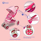 Anivia Dolls Pram, Doll Pushchair, 2 In 1 Stroller Dolls Pushchair & Pram Toys Gift For Kids, Suitable Dolls Up To 18 Inch - Purple