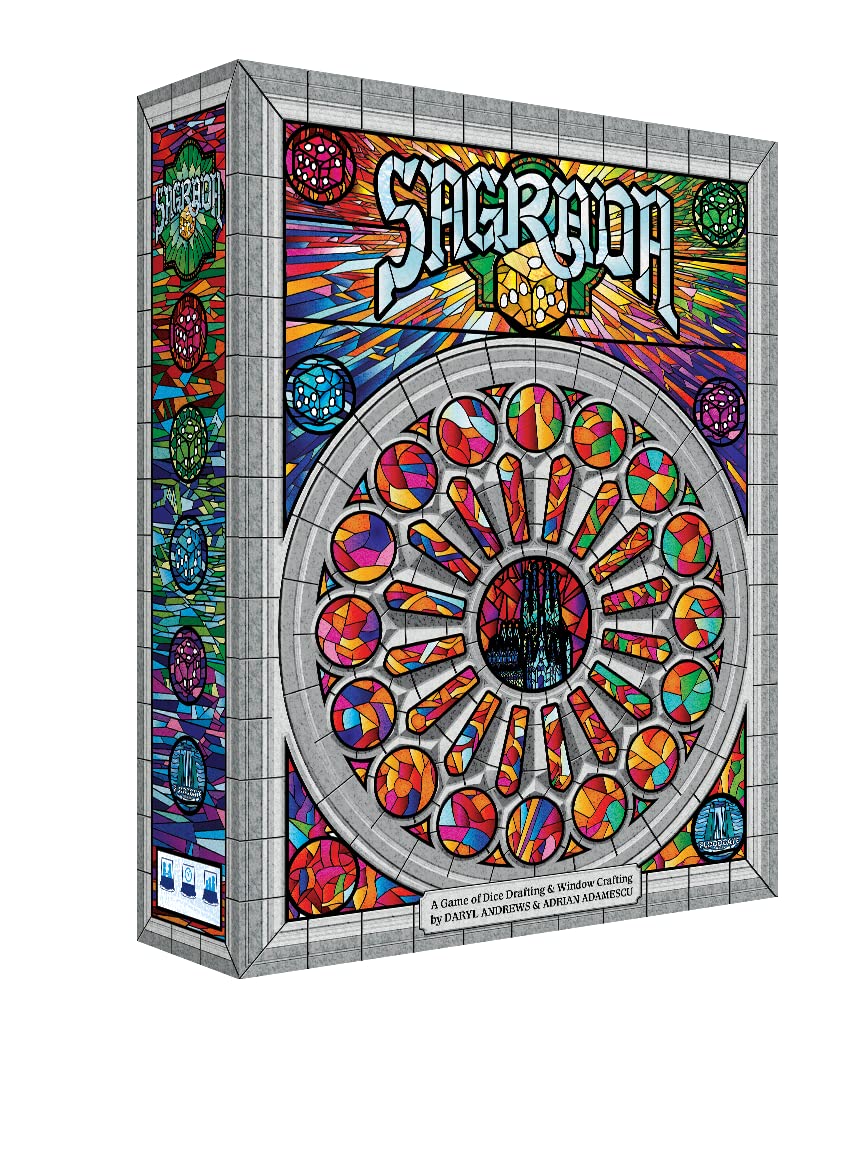 Floodgate Games Sagrada Board Game - Family Dice Drafting Strategy Game, 1-4 Players, Ages 10+, Multi-Color, Model FFG-SA01