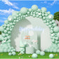 412Pcs Pastel Mint Green Balloon Garland Arch Kit 18 12 10 5 Inch Different Sizes Light Latex Balloons For Baby Shower Birthday