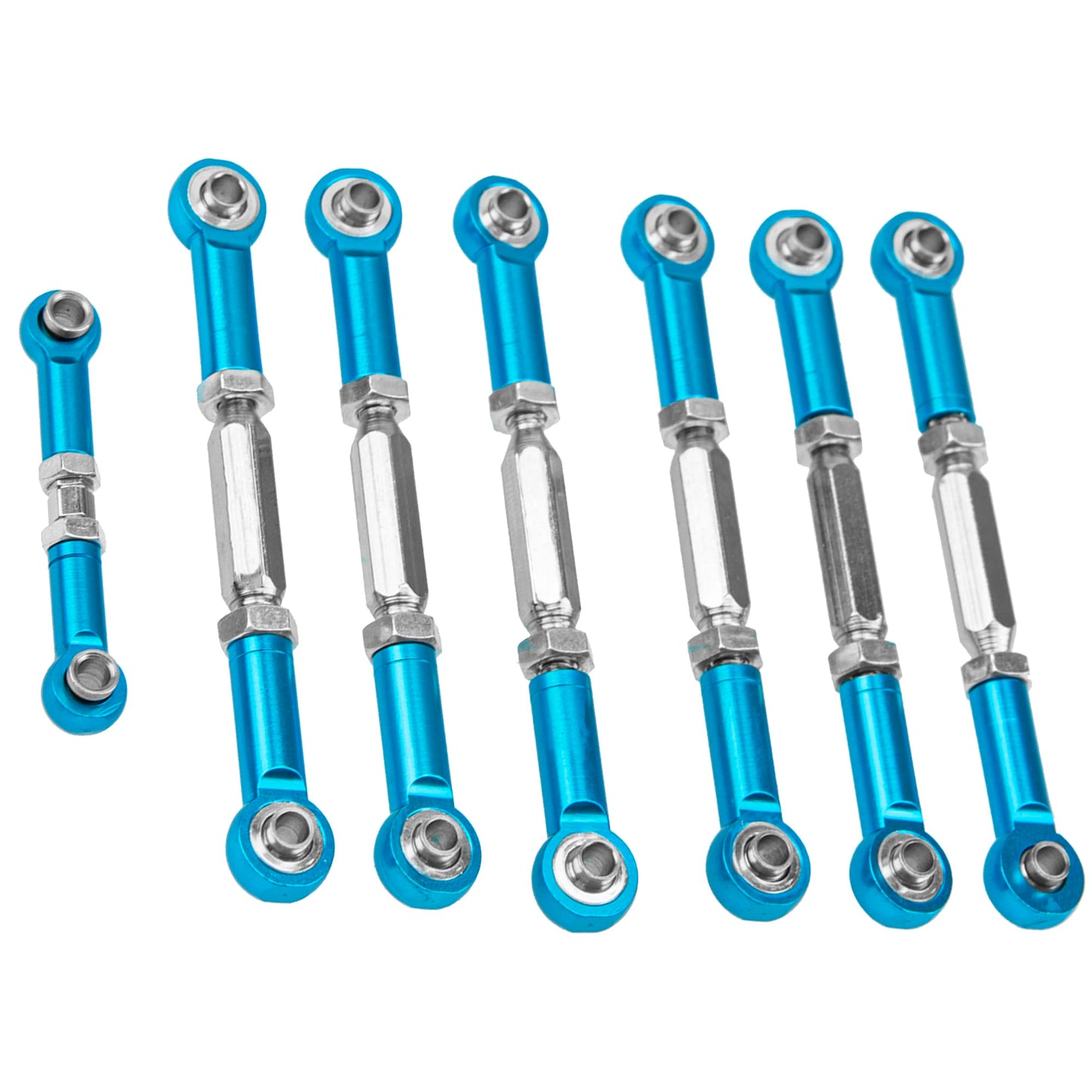 Vgoohobby Aluminum Adjustable Turnbuckles Rod Camber Links Steering Linkage Pull Rod Tie Rod Compatible With Traxxas 1/10 Slash