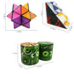 Magic Cube 2 In 1 Set Puzzle Brain Teasers Toy Geometric Brain Teaser Puzzles Geometry 3D Logic Iq Games Puzzle Cubes For Kids A