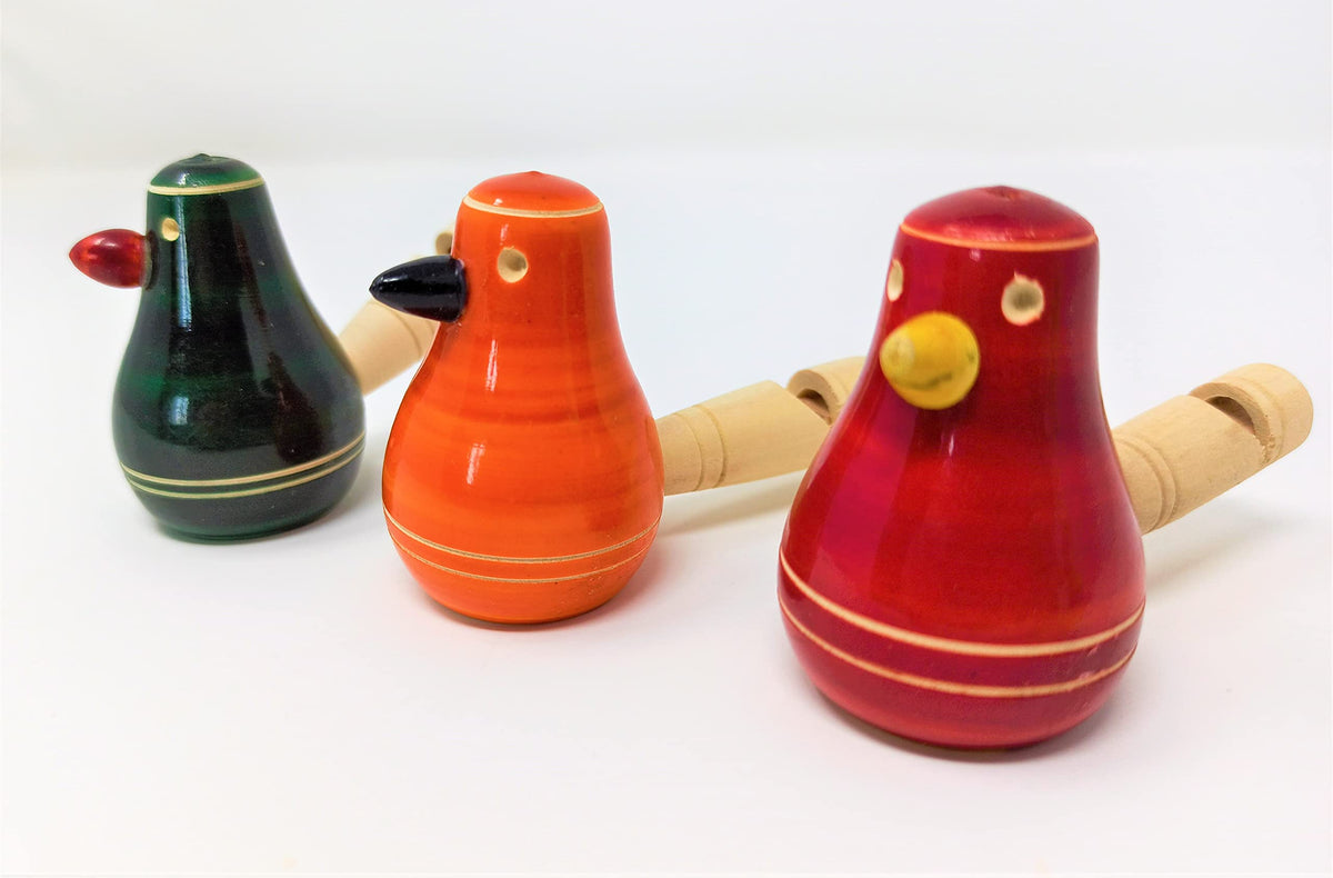 A&A Kreative Box Wooden Whistle Handcrafted Sound Toy Discover Sounds Develops Sensory Skills For Kids Toddlers Children (Whistl