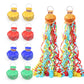 FameFame 40Pack Colorful Streamers Poppers, Colorful No Mess Paper Crackers, Hand Throw Confetti Streamer for Birthday, Wedding,