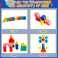 140 Pcs Mini 3D Shapes For Teaching, Wood Geometric Solids, Geometric Shapes 3D Shape Blocks, Classroom Manipulatives For Elementary School For Kids Geometry Math Kindergarten Preschool Learning