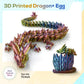 3D Printed Dragon,Dragon Eggs With Dragon Inside,Dragon Egg Toy,15'' Full Articulated Crystal 3D Dragon For Children'S Day Gift