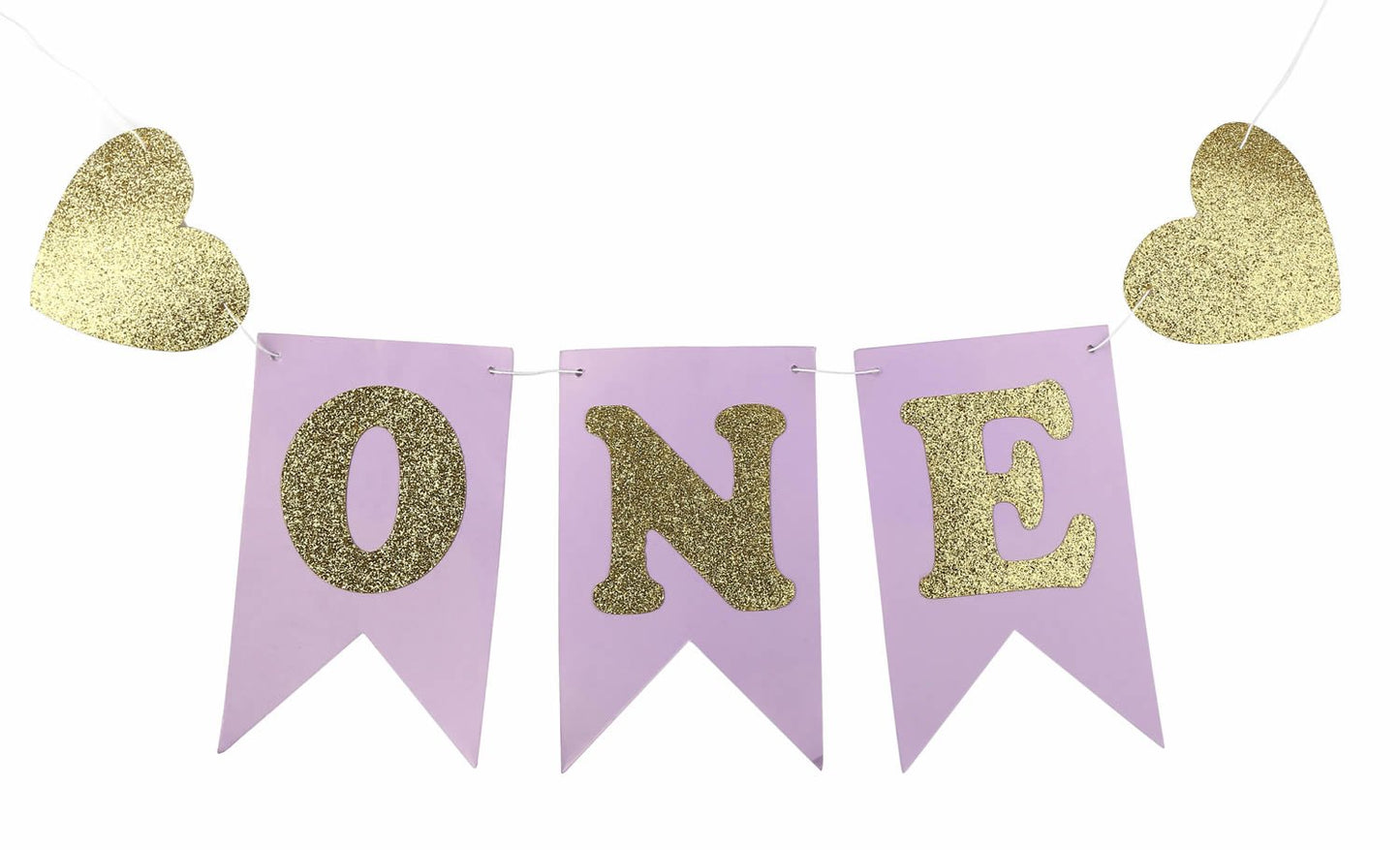 Purple 1st Birthday Baby Tutu for High Chair Decoration and ONE Pennant Mermaid Happy Birthday for Highchair