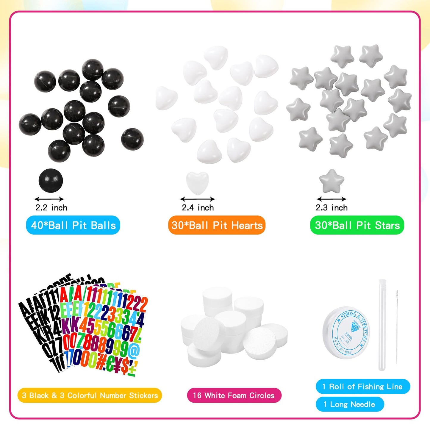 DIY Giant Friendship Bracelet Birthday Party Banner Kits with 100 Ocean Balls in My Birthday Era Banner Famous Singer Banner Dec