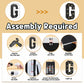 Imprsv Marquee Letters Black 3Ft: Black Party Decor - Light Up Letter G Large 3 Feet Tall - Party Decorations Letter For Graduat