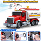 Bstoyder Kids Toys for 3 4 5 6 7 8 Years Old Boys, Large Tanker Truck Toy with Lights, Sounds, Water Pump, Red Toddler Friction