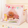 Piikago Kids Play Tent - Kids Tent Indoor With Star Lights And Flags, Play Tents For Toddlers 1-3, Kids Playhouse For Girls, Pin