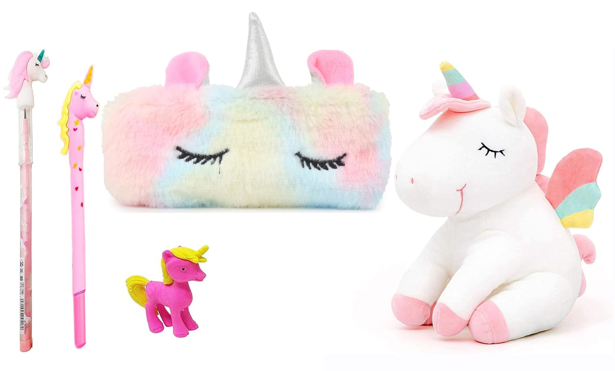 Jiada Pack Of 5 Unicorn Gift Combo Set For Girls Stationery Party Favors