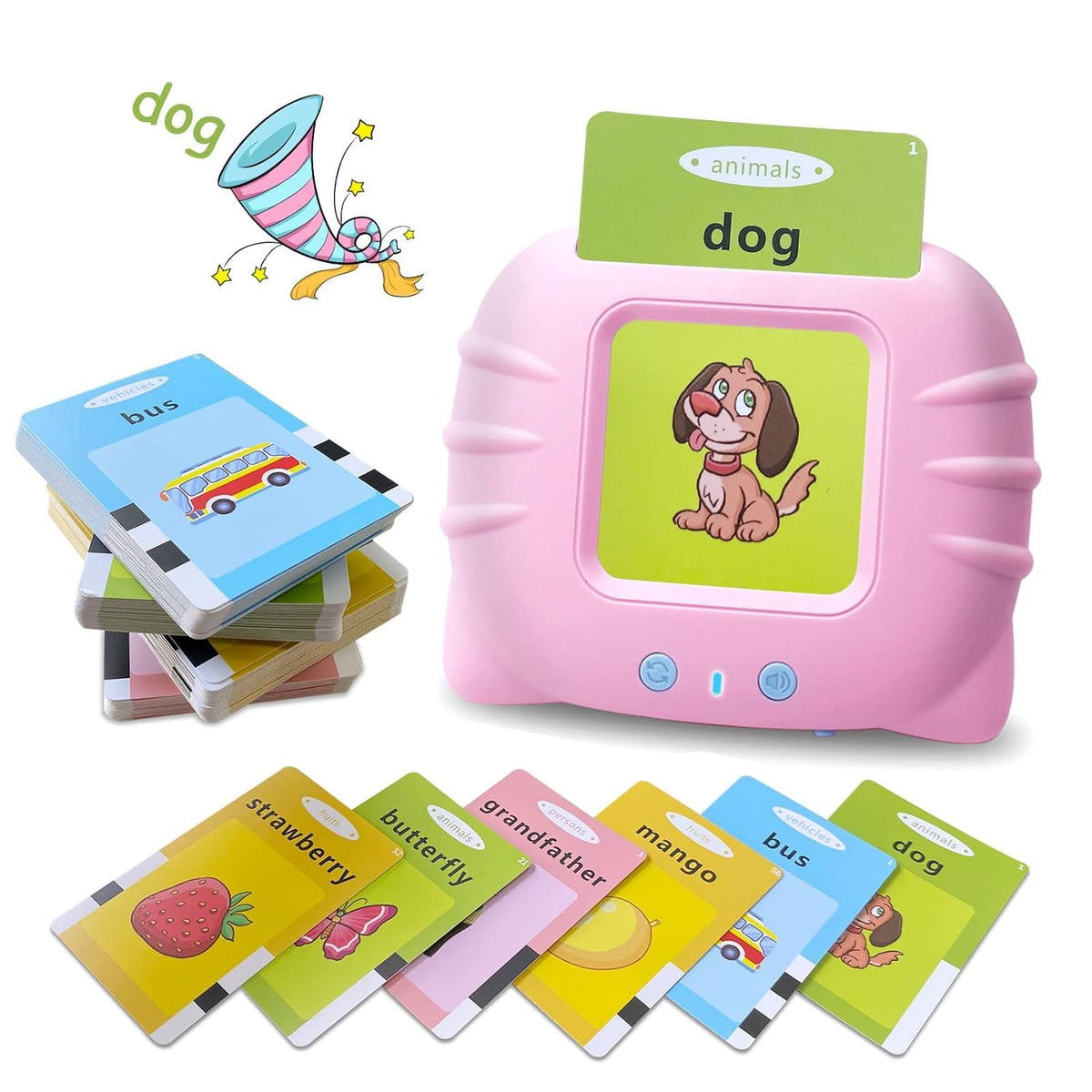 Henirag Flash Cards Talking Toys Talking Flash Cards Educational Toys For 2 3 4 Years Old Boy Girl Talking Flash Cards Learning 