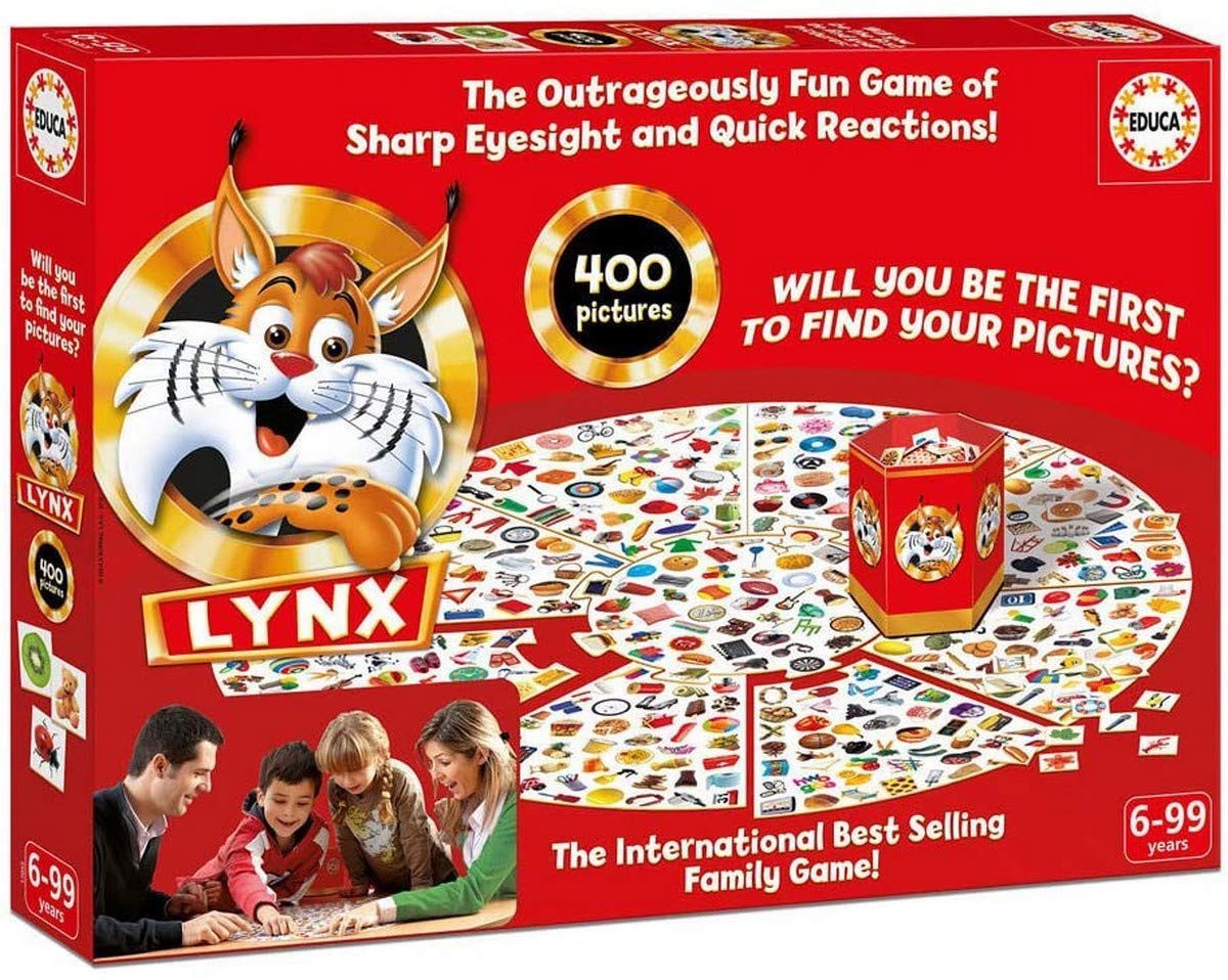 Educa Lynx 400 Images Observation & Attention Game - Family Game for Age 6+