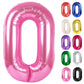 Pink Number 0 Balloon 40 Inch, 0 Balloon Numberfor 10Th 20Th 30Th 40Th 50Th 60Th Birthday Decorations, Pink Party Supplies For M