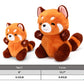 Riuhot Red Panda Stuffed Animal Cute Red Panda Plush Toy Panda Plushie Gift For Girlfriend Kids Birthday 13.7'' Red Panda Stuffe