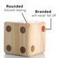 Giant Wooden Yard Dice, Outdoor Games Set Of 6 With Two Games Party Lawn Games