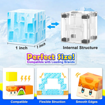 110Pcs Magnetic Blocks - Build Mine Magnet World Games & Frozen Toys Set, Magnetic Tiles Building Outdoor Toys For Boys Girls 3+