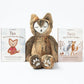 Slumberkins 14' Fox Kin & 2 Board Books Complete Set Bundle | Supports Changes, Coping Skills & Transitions | Social Emotional Development | Soft Plush Animal Gift Set (Fox Kin Plush + 2 Board Books)
