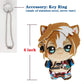 Kooliya Small Size Genshin Impact Figure Plush Doll - Gorou (4 Inch), Keychain Anime Figure Soft Stuffed Gift For Game Fans (Gor