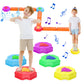 kenvc Balance Beams Stepping Stones for Kids,13 Piece Light up & Music Jumping Stepping Stones Non-Slip, Toddler Indoor or Outdo