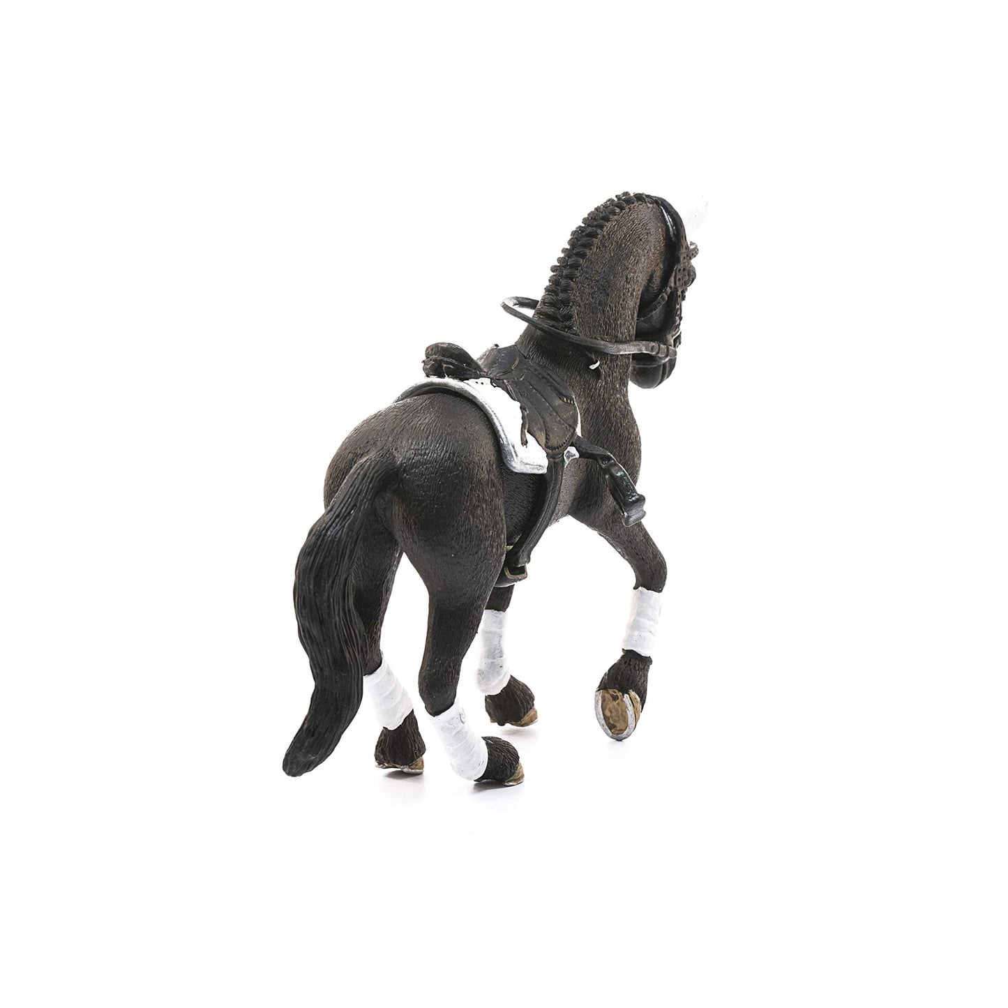 Schleich Horse Club Tournament Riding Stallion Playset - 4-Piece Realistic Figurine, Medium Size, Multi-Color, Model 42457