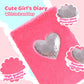 Prinbarbee Heart Diary For Girls With Lock And Keys, Cute Plush Diary Secret Diary, Writing Journal Lined Pages Notebook Sequine