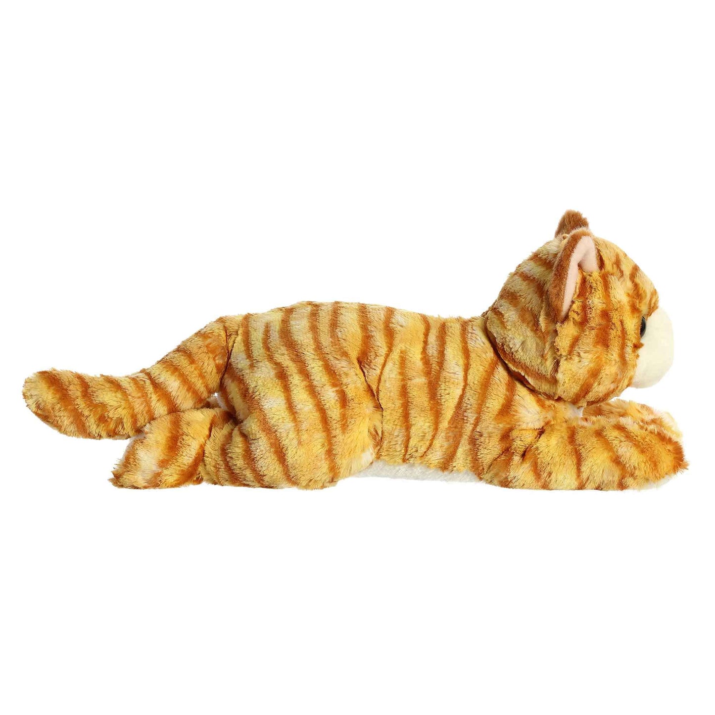 Aurora® 12 Adorable Flopsie™ Ginger Cat™ Stuffed Animal - Playful Orange Plush Toy for Kids - Timeless Companion