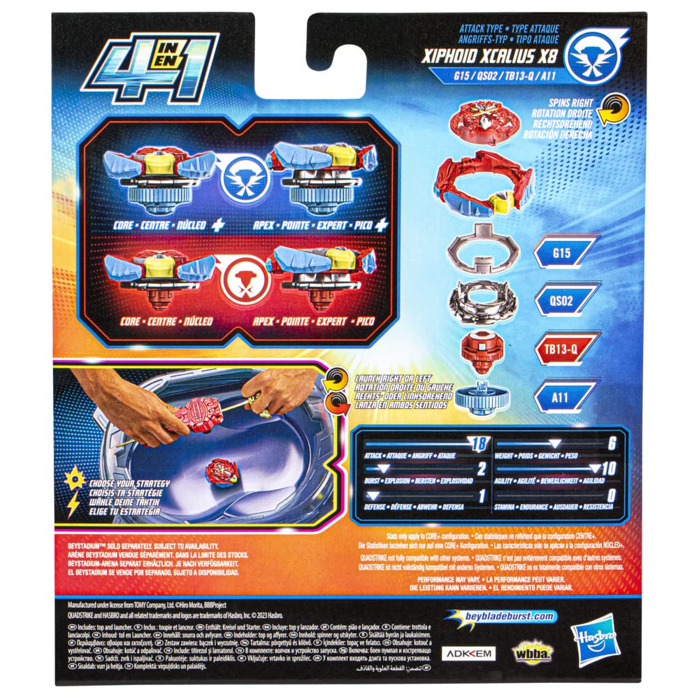 Bey Qs Xcalius Power Speed Launcher Pack