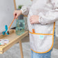 Bumkins Sleeved Smock, Toddler Reusable Waterproof Bib For Girls And Boys Ages 3-5 Years, Long Sleeve Childrens, Kids Paint Apron, Arts, Crafts And Play With Pocket, Soft Fabric, Boho Beige