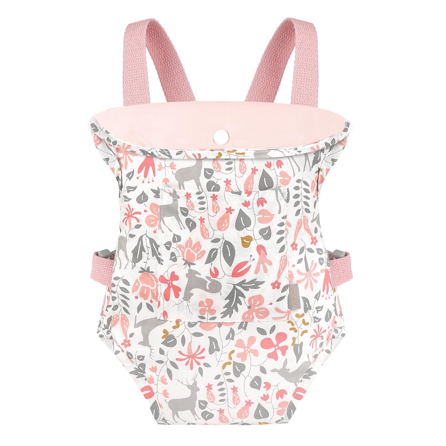 Gagaku Baby Doll Carrier Doll Accessories For 18-Inch Dolls Ikea Doll Reborn Baby Doll Bitty Baby American Girl Doll Carrier For Little Girls – Pink (Reindeer)